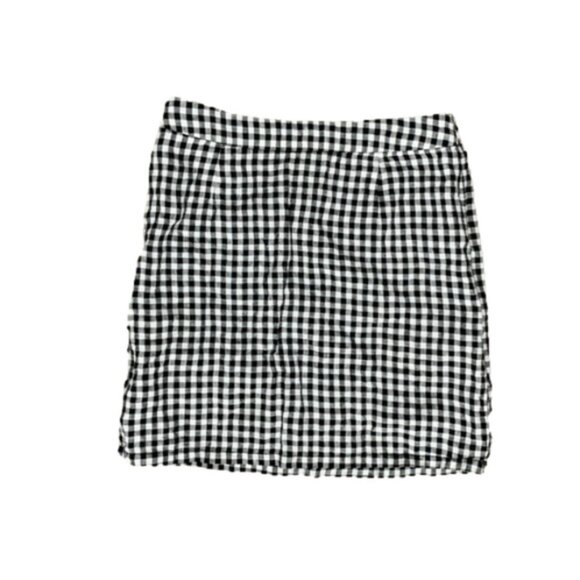 Forever 21 Women’s Mini Skirt Checkered Plaid Gingham Punk Gothic Y2K Black S - Picture 4 of 9